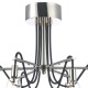Ceiling Lights - Scroll - Transparent Glass with Polish Nickel 6 Light Centre Fitting Dar-SCR0638 - Scroll - Transparent Glass with Polish Nickel 6 Light Centre Fitting