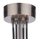 Ceiling Lights - Scroll - Transparent Glass with Copper 6 Light Centre Fitting Dar-SCR0664 - Scroll - Transparent Glass with Copper 6 Light Centre Fitting