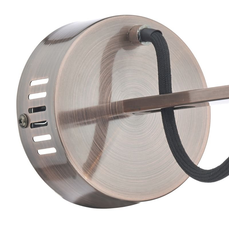 Wall Lights - Scroll - Transparent Glass with Copper Single Wall Lamp Dar-SCR0764 - Scroll - Transparent Glass with Copper Single Wall Lamp