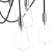 Ceiling Lights - Scroll - Transparent Glass with Polish Nickel 10 Light Centre Fitting Dar-SCR2338 - Scroll - Transparent Glass with Polish Nickel 10 Light Centre Fitting