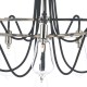Ceiling Lights - Scroll - Transparent Glass with Polish Nickel 10 Light Centre Fitting Dar-SCR2338 - Scroll - Transparent Glass with Polish Nickel 10 Light Centre Fitting