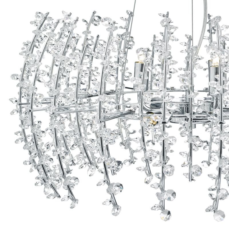 Crystal & Acrylic - Sestina - Decorative Rods And Crystal Beads 6 Light Pendant Dar-SES0650 - Sestina - Decorative Rods And Crystal Beads 6 Light Pendant