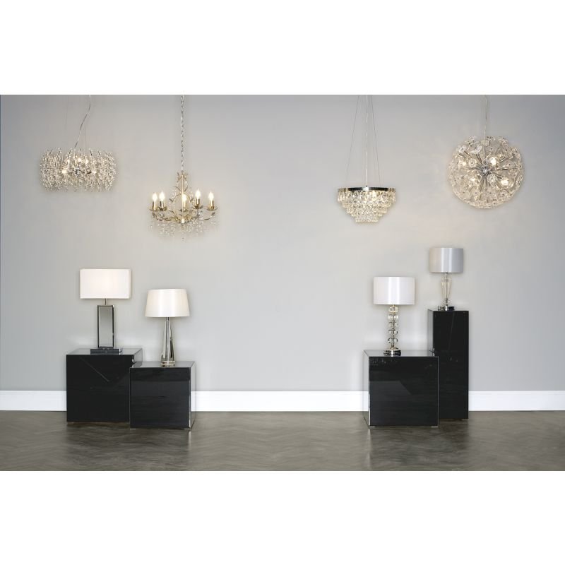 Crystal & Acrylic - Sestina - Decorative Rods And Crystal Beads 6 Light Pendant Dar-SES0650 - Sestina - Decorative Rods And Crystal Beads 6 Light Pendant