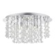 Ceiling Lights - Sestina - Decorative Rods And Crystal Beads 5 Light Ceiling Lamp Dar-SES5350 - Sestina - Decorative Rods And Crystal Beads 5 Light Ceiling Lamp