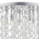 Ceiling Lights - Sestina - Decorative Rods And Crystal Beads 5 Light Ceiling Lamp Dar-SES5350 - Sestina - Decorative Rods And Crystal Beads 5 Light Ceiling Lamp