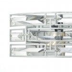 Seville - Polished Chrome 2 Light Wall Lamp with Crystal 