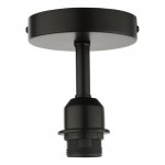 Accessory - Matt Black Semi Flush Bracket E27 Accessory - Matt Black Semi Flush Bracket E27