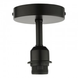 Accessory - Matt Black Semi Flush Bracket E27
