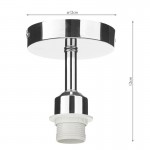 Accessory - Polished Chrome Semi Flush Bracket E27 Accessory - Polished Chrome Semi Flush Bracket E27