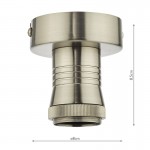 Accessory - Antique Chrome Semi Flush Bracket E27 Accessory - Antique Chrome Semi Flush Bracket E27