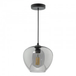 Shilah - Black Pendant with Smoked Glass Shilah - Black Pendant with Smoked Glass