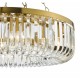 Dar-SIG0835 - Sigourney - Satin Gold 8 Light Chandelier with Crystal
