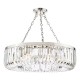 Dar-SIG0838 - Sigourney - Polished Nickel 8 Light Chandelier with Crystal