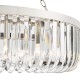Dar-SIG0838 - Sigourney - Polished Nickel 8 Light Chandelier with Crystal