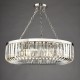 Dar-SIG0838 - Sigourney - Polished Nickel 8 Light Chandelier with Crystal