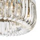 Dar-SIG6438 - Sigourney - Polished Nickel 6 Light Flush with Crystal