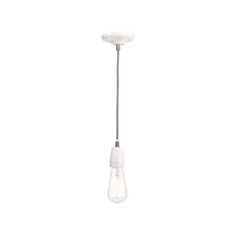 Ceiling Lights - Sika - White Ceramic & Antique Brass Single Pendant Dar-SIK012 - Sika - White Ceramic & Antique Brass Single Pendant