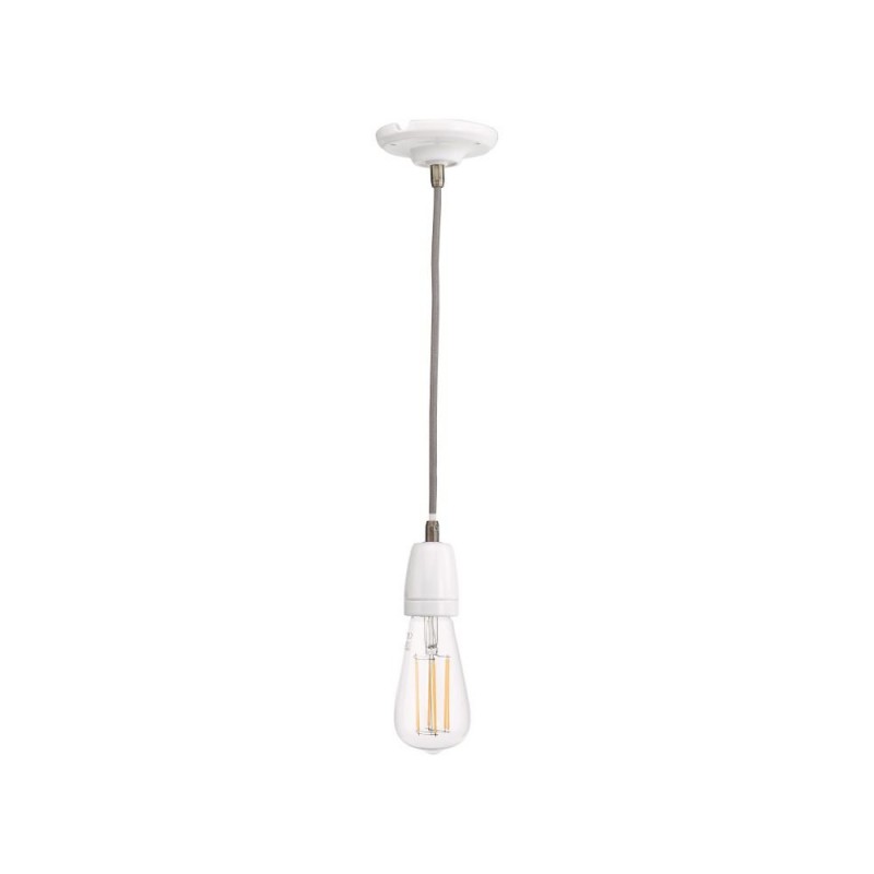 Ceiling Lights - Sika - White Ceramic & Antique Brass Single Pendant Dar-SIK012 - Sika - White Ceramic & Antique Brass Single Pendant