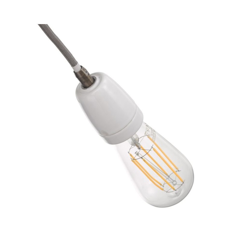 Ceiling Lights - Sika - White Ceramic & Antique Brass Single Pendant Dar-SIK012 - Sika - White Ceramic & Antique Brass Single Pendant