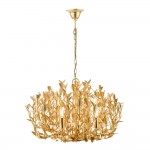 Silvius - Antique Gold Leaf 9 Light Centre Fitting
