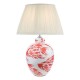 Dar-SIM4203 - Simone - Base Only - Coral & White Hand Painted Table Lamp