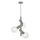 Ceiling Lights - Sion - Soft Grey 3 Light Centre Fitting Dar-SIO0339 - Sion - Soft Grey 3 Light Centre Fitting