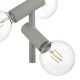 Ceiling Lights - Sion - Soft Grey 3 Light Centre Fitting Dar-SIO0339 - Sion - Soft Grey 3 Light Centre Fitting