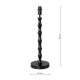 Dar-SIY4222 - Siyanda - Base Only - Gloss Black Table Lamp