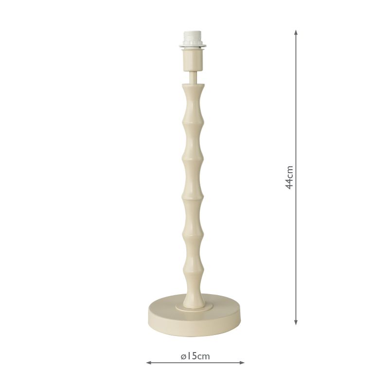 Dar-SIY4233 - Siyanda - Base Only - Gloss Ivory Table Lamp