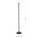 Dar-SIY4922 - Siyanda - Base Only - Gloss Black Floor Lamp