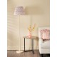 Dar-SIY4933 - Siyanda - Base Only - Gloss Ivory Floor Lamp