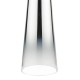 Dar-SMO4250 - Smokey - White Cotton Shade with Chromed Glass Table Lamp