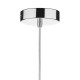 Ceiling Lights - Soho - Black Glass with Polished Chrome Hanging Pendant Dar-SOH0122 - Soho - Black Glass with Polished Chrome Hanging Pendant
