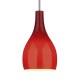Dar-SOH0125 - Soho - Red Glass with Polished Chrome Hanging Pendant