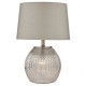 Dar-SON4232 - Sona - Antique Silver Glass With Taupe Shade Table Lamp