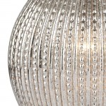 Sona - Antique Silver Glass With Taupe Shade Table Lamp