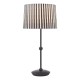 Dar-SOS4222 - Sosa - Matt Black Table Lamp with Striped Shade