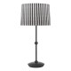 Dar-SOS4222 - Sosa - Matt Black Table Lamp with Striped Shade