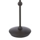 Dar-SOS4222 - Sosa - Matt Black Table Lamp with Striped Shade