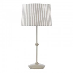 Sosa - Matt Taupe Table Lamp with Striped Shade