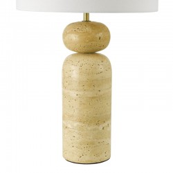 Soyala - Base Only - Natural Travertine Stone Table Lamp