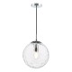 Dar_Vol3-SP71-RIP8808 - Ripple - Chrome Pendant with Clear Dimple Glass