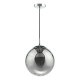 Dar_Vol3-SP71-RIP8810 - Ripple - Chrome Pendant with Smoked Dimple Glass