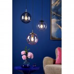 Ripple - Matt Black Pendant with Clear Dimple Glass Ripple - Matt Black Pendant with Clear Dimple Glass