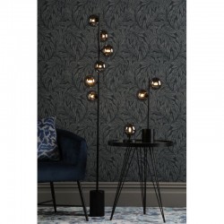 Spiral - Black 2 Light Table Lamp with Smoked Mirrored Glass Spiral - Black 2 Light Table Lamp with Smoked Mirrored Glass