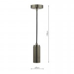 Suspension - Antique Chrome Suspension E27