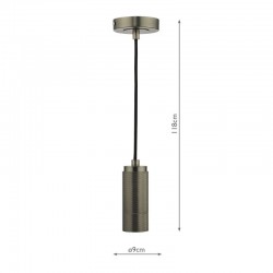 Suspension - Antique Chrome Suspension E27 Suspension - Antique Chrome Suspension E27