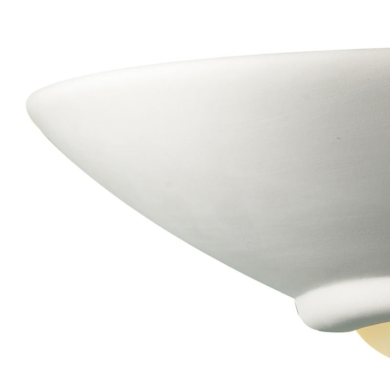 Dar-STE0748 - Stella - Washer White Ceramic Up&Down Round Wall Lights