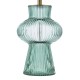 Dar_Vol3-SUE4224 - Suelita - Green Ribbed Glass & Antique Brass Table Lamp with Grey Shade