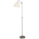 Dar-SUF4975-X - Suffolk - Rise & Fall Antique Brass with Shade Floor Lamp